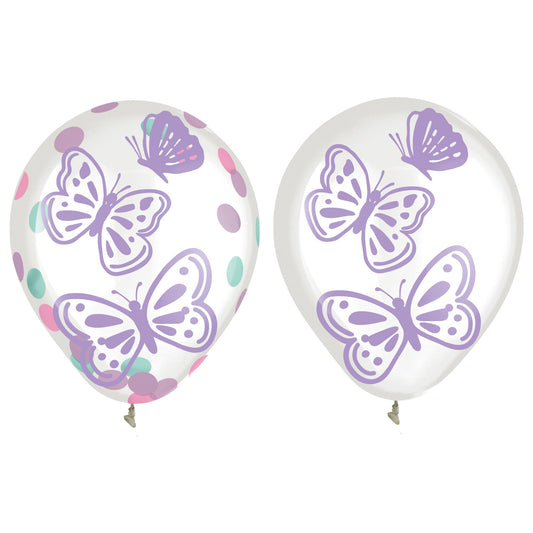 Flutter Latex Confetti Balloons 6ct