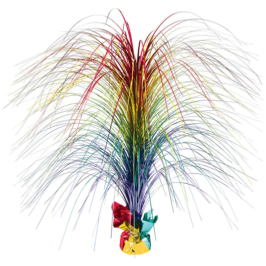 Large Foil Spray Centerpiece - Rainbow 28in