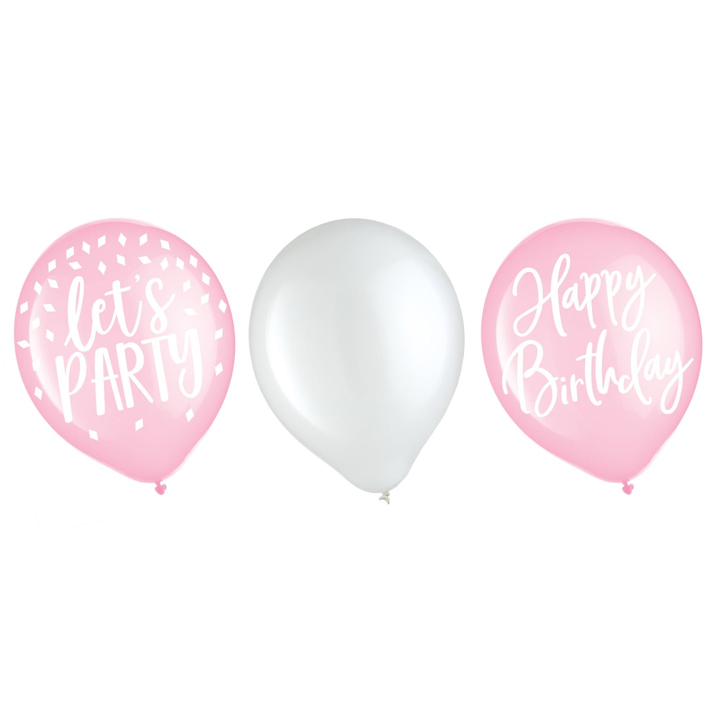 Blush Birthday Latex Balloons 15ct