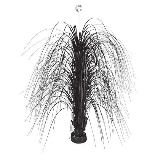 Large Foil Spray Centerpiece - Jet Black 28in