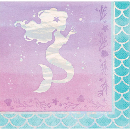 Mermaid Shine Lunch Napkins 16ct