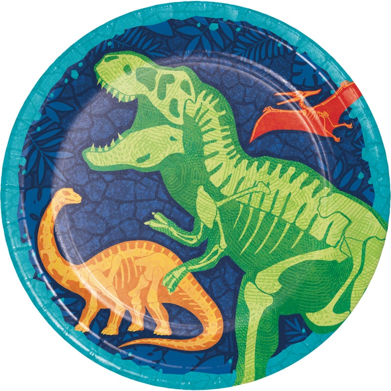 Dino Dig 9in Plates 8ct