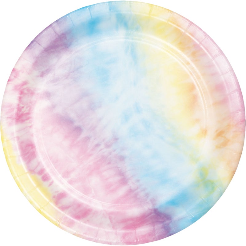 Tie Dye Party 7in Plates 8ct