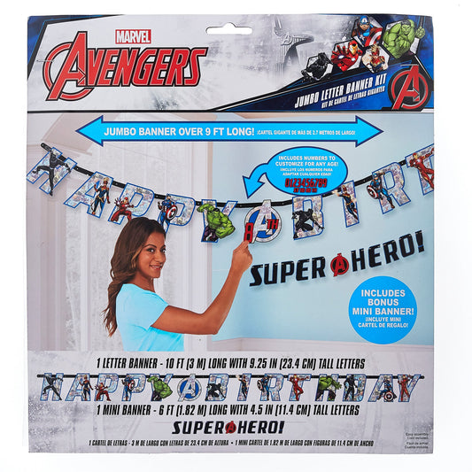 Marvel Avengers Powers Unite Jumbo Letter Banner Kit