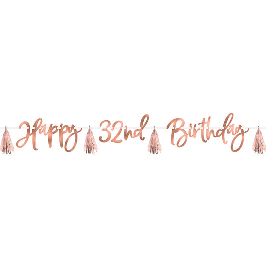 Blush Birthday Banner Kit