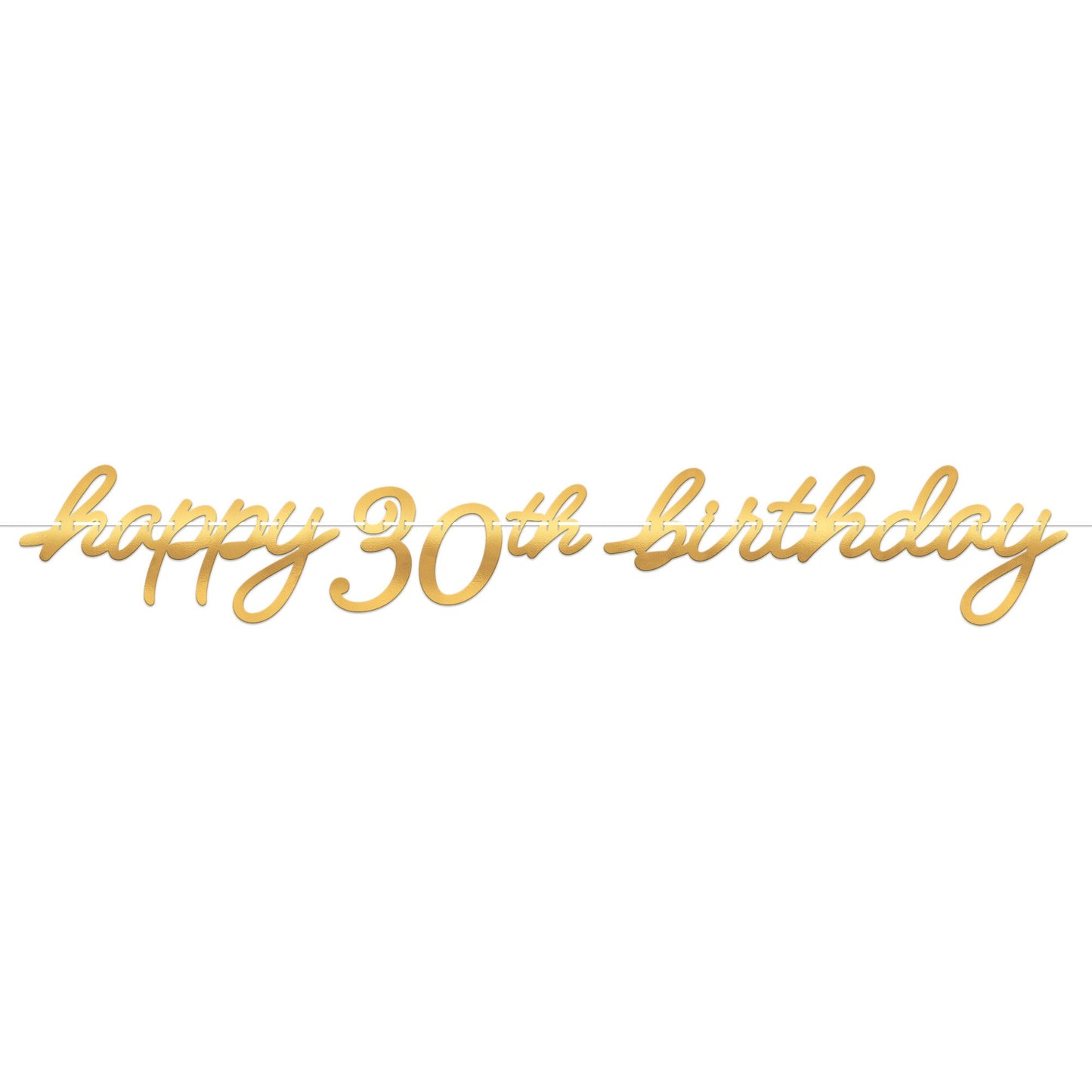 Golden Age Birthday 30th Letter Banner