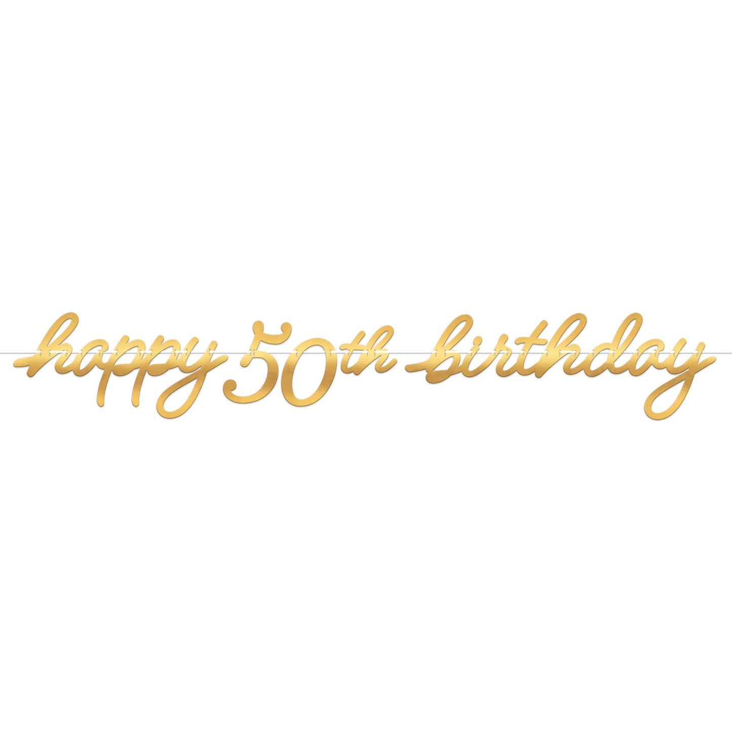 Golden Age Birthday 50th Letter Banner