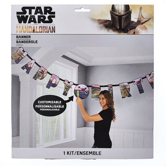 The Mandalorian - The Child Add-An-Age Jumbo Letter Banner