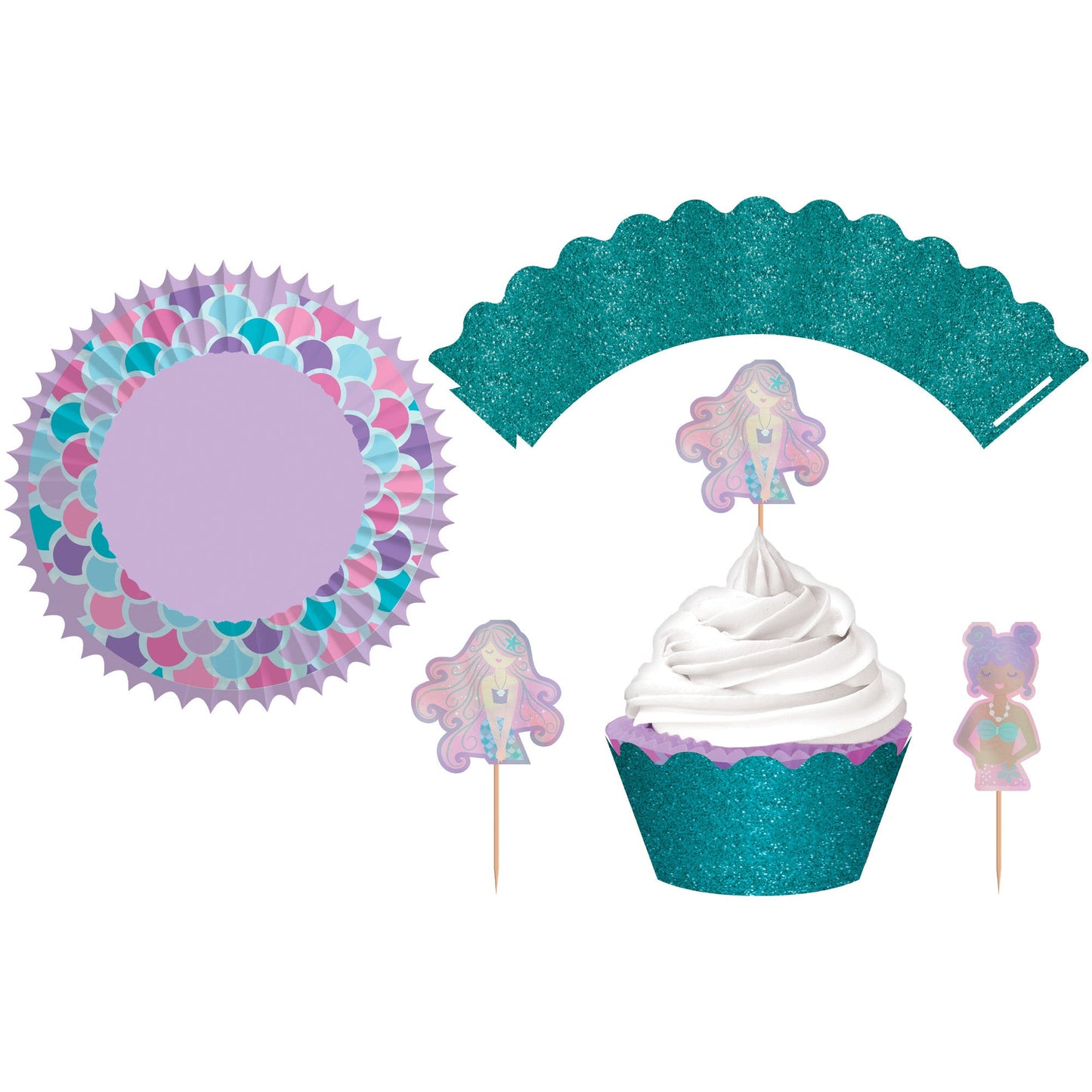 Shimmering Mermaids Cupcake Kit