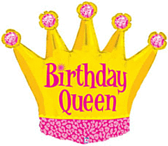 #025 Birthday Queen 30in Supershape