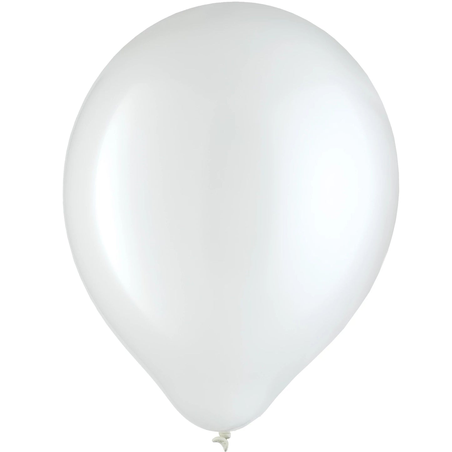 12in Helium Inflated Latex Balloon - White