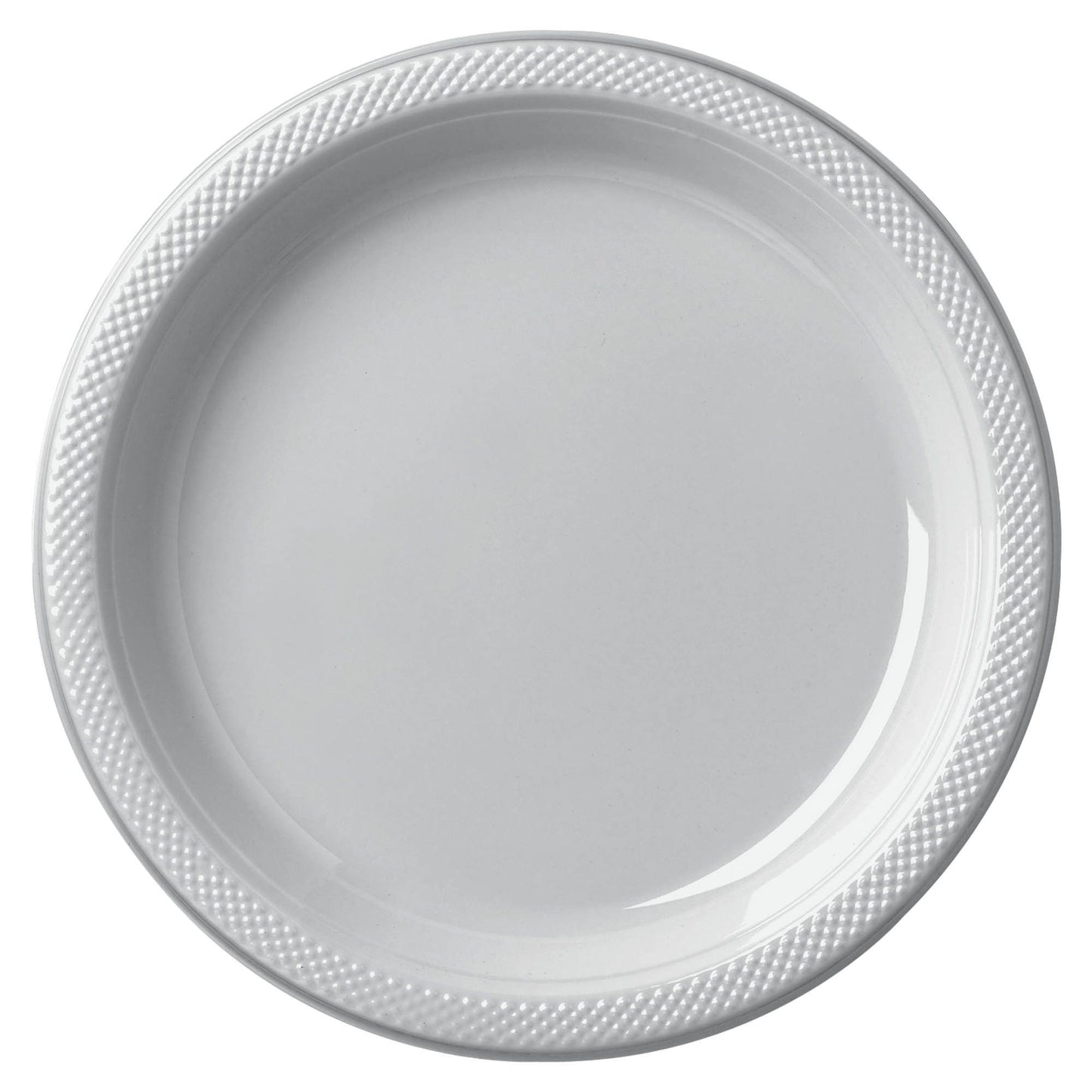 Silver 10in Plastic Plates