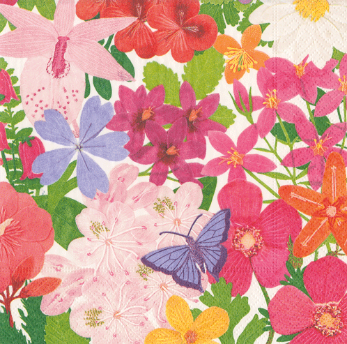 Halsted Floral Cocktail Napkins 20ct