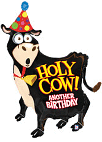 #039 Holy Cow Birthday 42in Supershape