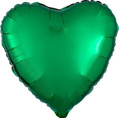 #646 Green Heart Solid Mylar