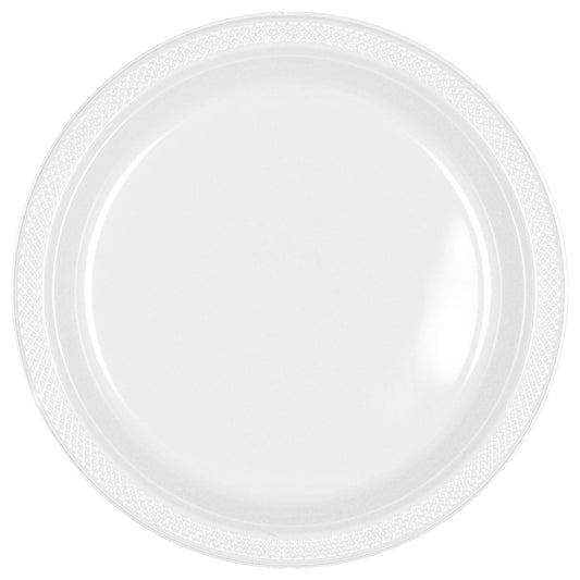 White 7in Plastic Plates