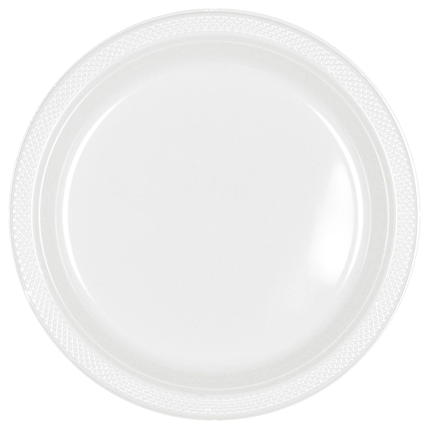 White 9in Plastic Plates