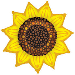 #121 Sunflower 32in Supershape