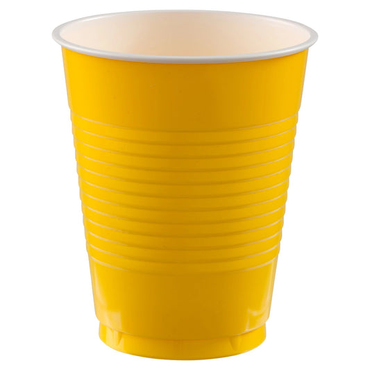 Yellow Plastic Cups