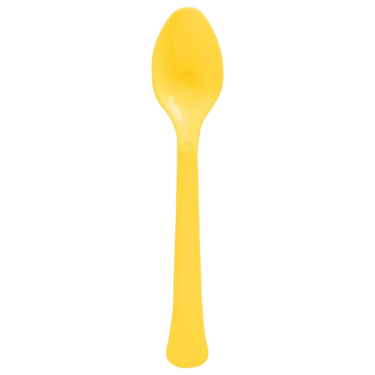 Yellow Plastic Spoons