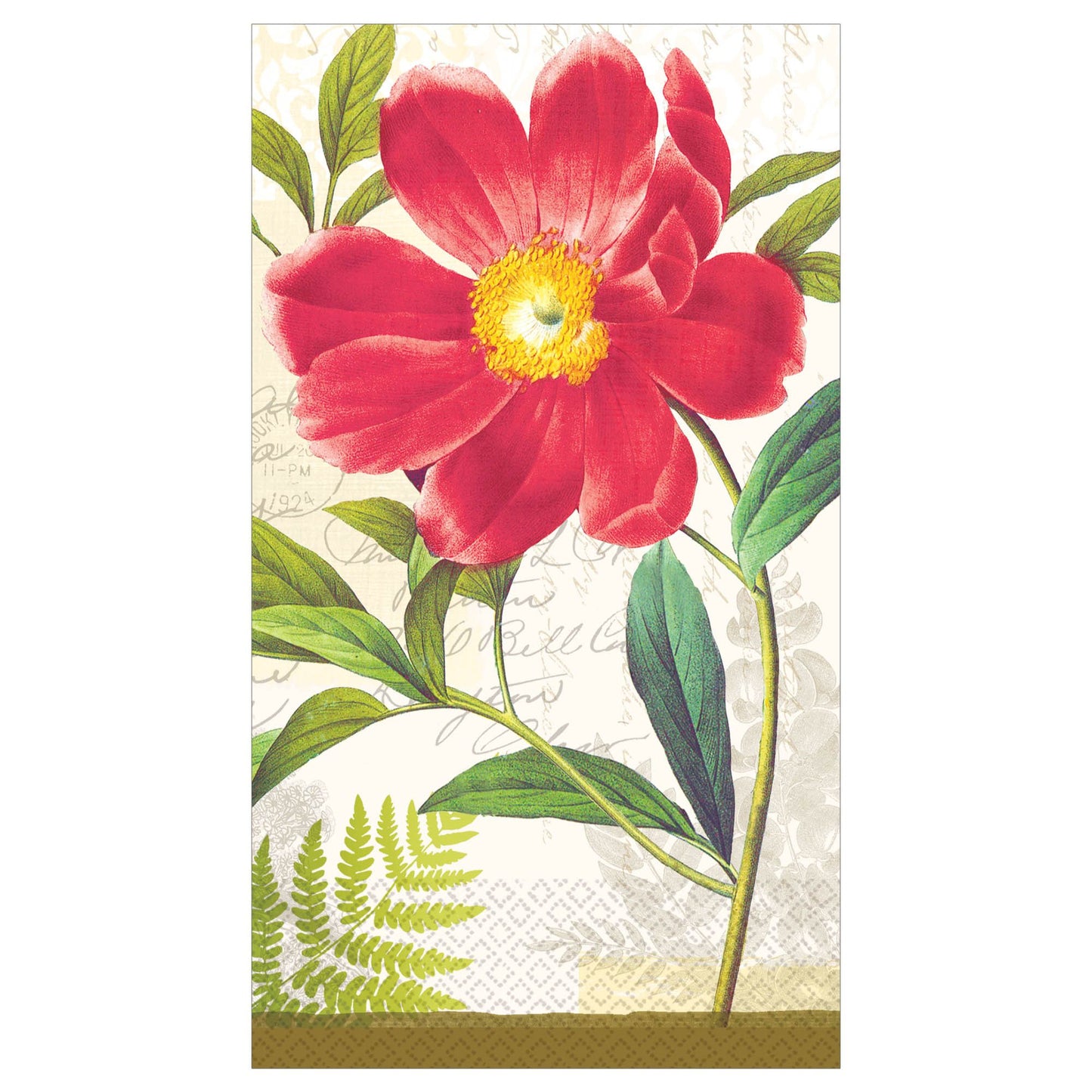 Botanical Peony ECO Guest Towels 16ct