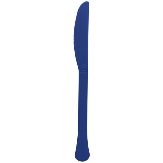 Navy Blue Plastic Knives