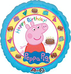 #449 Peppa Pig 18in Printed Mylar