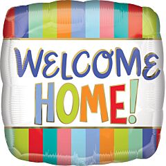 #496 Welcome Home Stripes 18in Printed Mylar