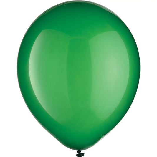 12in Helium Inflated Latex Balloon - Green