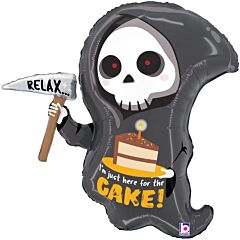 #047 Grim Reaper Birthday Cake 25in Supershape