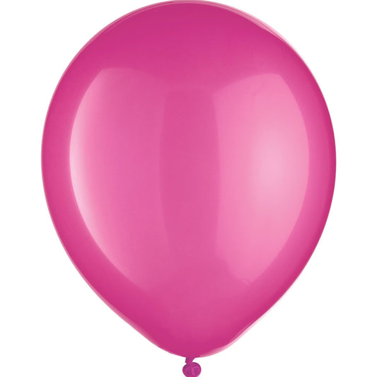 12in Helium Inflated Latex Balloon - Bright Pink