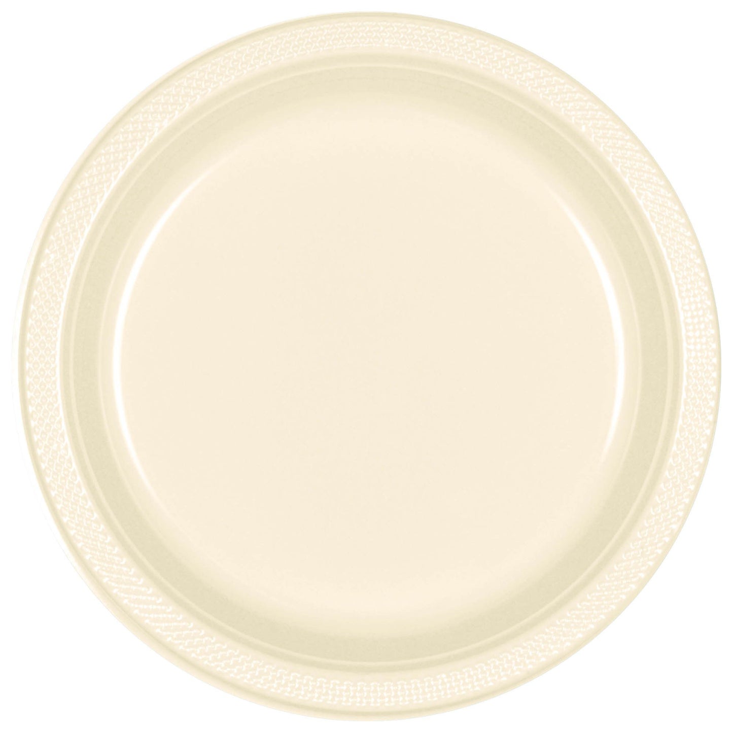 Vanilla Creme 9in Plastic Plates