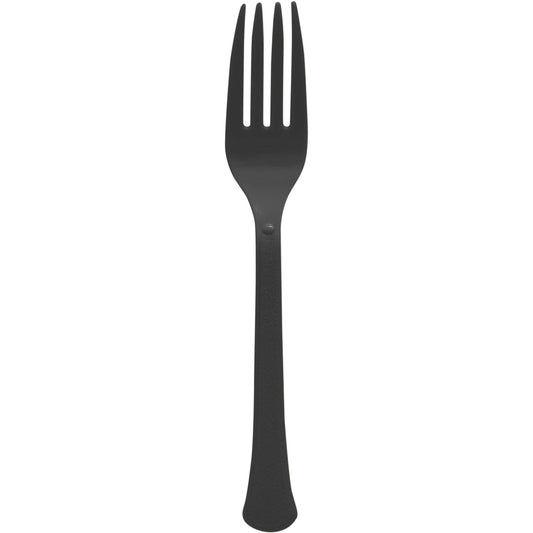 Black Plastic Forks