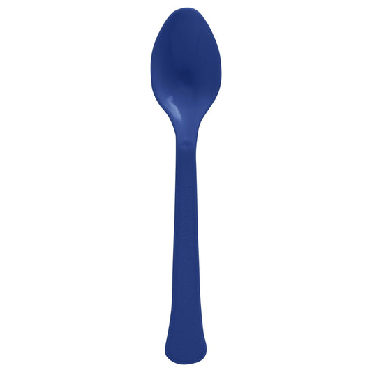 Navy Blue Plastic Spoons