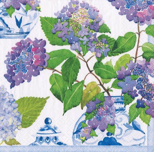 Hydrangeas and Porcelain Tableware