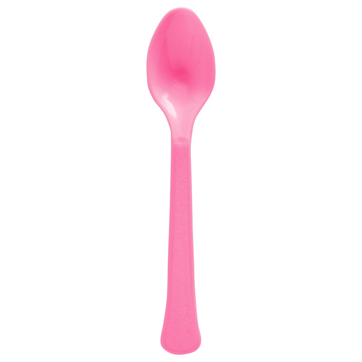 Bright Pink Plastic Spoons