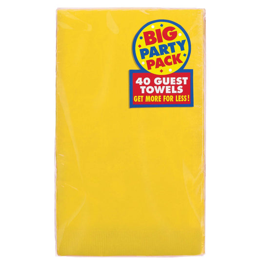 Yellow Guest Towels 40ct