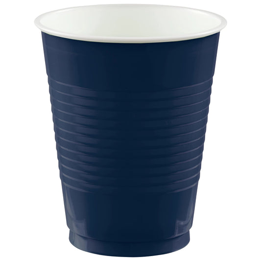 Navy Blue Plastic Cups