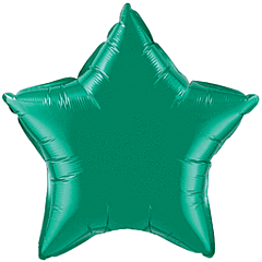 #647 Green Star Solid Mylar