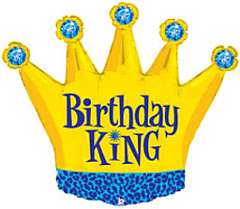 #028 Birthday King 30in Supershape