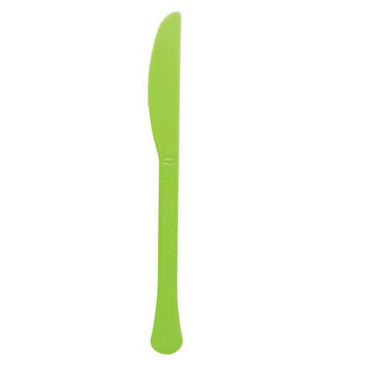 Kiwi Green Plastic Knives