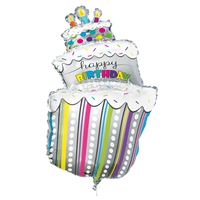 #015 Polka Dots Birthday Cake 28in Supershape