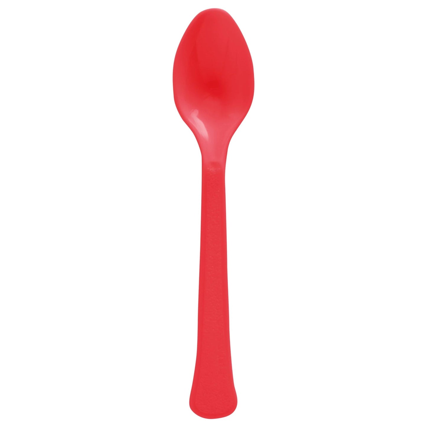 Red Plastic Spoons