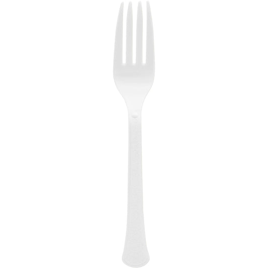 White Plastic Forks