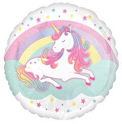 #406 Enchanted Unicorn 18in Printed Mylar