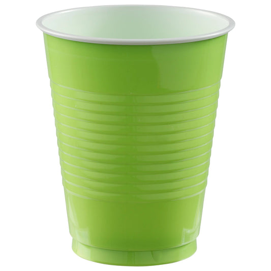 Kiwi Green Plastic Cups