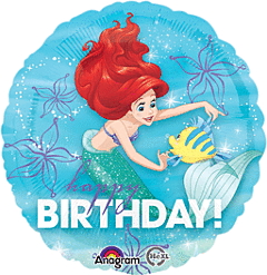 #408 Ariel Dream Big 18in Printed Mylar