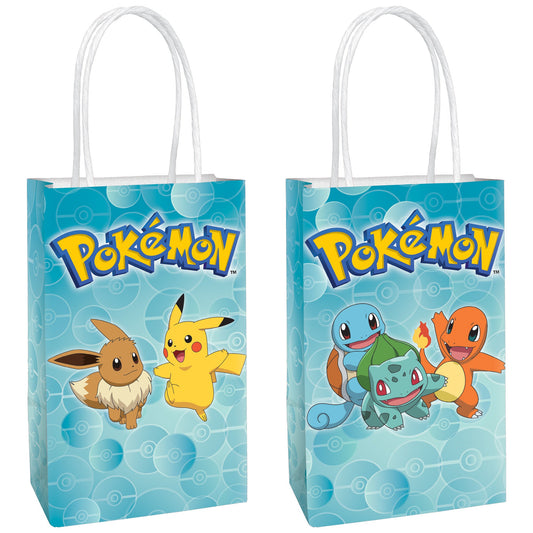 Pokemon Paper Kraft Bags 8ct