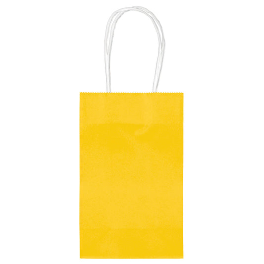 Yellow Sunshine Cub Bag - 5.12in x 8.25in x 3.12in - 10ct