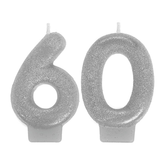 Sparkling Celebration 60 Numeral Candles